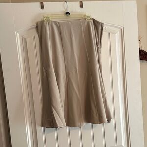 Dress Barn A-Line Skirt in Taupe